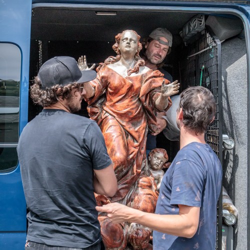 Zrestaurovaná socha Panny Marie z Otaslavic doplní Arcidiecézní muzeum