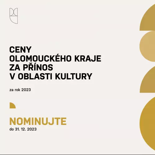 Nominujte osobnosti či události na Cenu Olomouckého kraje v oblasti kultury 2023 